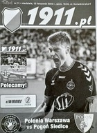 Program zápasu Polonia Varšava - Pogon Siedlce II liga (13.11.2022)