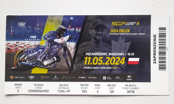 Speedway Grand Prix (Wroclaw, 30.04.2005) VIP vstupenka