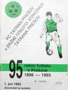95 let fotbalu v Prešově 1898-1993 (Slovensko)