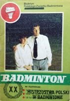 Program Mistrovství Polska v badmintonu 1984