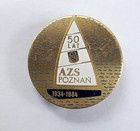odznak 50 let Akademického sportovního klubu Poznaň 1934-1984 (lak)