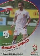 Česko - Irsko, kvalifikace EURO 2008 (12.09.2007) Oficiální program