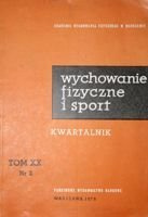 čtvrtletník "Tělesná výchova a sport" Ročník XX č. 2/1976