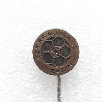 Odznak s erbem FK Igman Konjic (epoxidový, podepsaný)