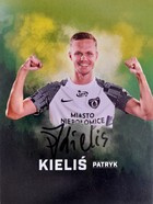 Patryk Kielis (Puszcza Niepolomice) fotbalista fotografie s originálním autogramem