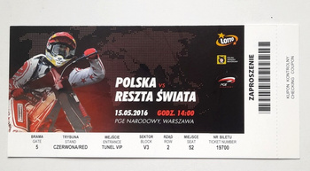 Speedway Grand Prix (Wroclaw, 30.04.2005) VIP vstupenka