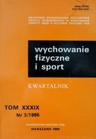 čtvrtletník "Tělesná výchova a sport" Ročník XXXIX č. 3/1995