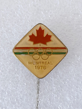 Odznak maďarského olympijského týmu Montreal 1976 (epoxid, s podpisem)