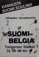 Finsko - Švédsko Oficiální program kvalifikace na letní olympijské hry (14.10.1986)