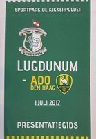 LVV Lugdunum - ADO Den Haag Přátelský zápas oficiální program (01.07.2017)