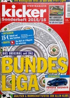 Průvodce fanouška Bundesligy 2015/2016 (časopis kicker)