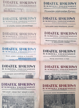 Speciální sportovní časopis pro Ilustrowany Kuryer Codzienny - soubor 19 čísel (srpen-prosinec 1926)