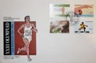 Obálka Letních olympijských her Los Angeles 1984 (Zimbabwe) s FDC razítkem