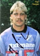 Foto Ingo Saager (VfB Lipsko) s originálním autogramem