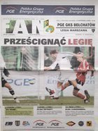 Oficiální zápasový magazín Fanoušek PGE GKS Belchatow - Legia Varšava Orange Ekstraklasa (11.11.2008)