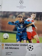 Oficiální program zápasu Manchester United - AS Monaco v Lize mistrů UEFA (18.03.1998)