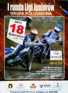 Program prvního kola Speedway ligy juniorů - skupina Jih (18.06.2013)