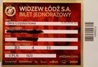 Widzew Lodz - Skra Czestochowa II vstupenka na ligový zápas (13.10.2018)