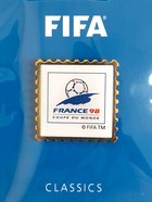Historické značky mistrovství světa ve fotbale - Francie 1998. Odznak FIFA Classics (oficiální licencovaný produkt)