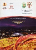 Karpaty Lvov - Sevilla FC Evropská liga oficiální program (21.10.2010)