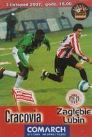 KS Cracovia - Zaglebie Lubin Orange Ekstraklasa (03.11.2007) oficiální program