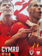 Wales - Polsko, oficiální program zápasu Ligy národů UEFA (25.9.2022)