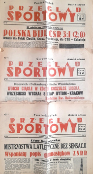 Časopis Przeglad Sportowy - soubor 3 čísel (1948)