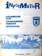 Bulletin polského sdružení sběratelů sportovních suvenýrů - svazek 9 (1983)