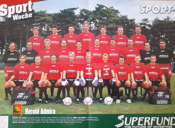 Admira Wacker Mödling/Rapid Wien 2002-2003 velký plakát (oboustranný)