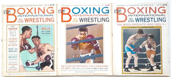 Boxing International All Star Wrestling magazine 1965 (sada 3 čísel)