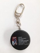 2023 IIHF World Championship Division I A mini hockey puck keyring (oficiální produkt)
