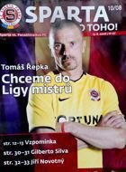 Oficiální program zápasu AC Sparta Praha - Panathinaikos FC v kvalifikaci Ligy mistrů (13.08.2008)
