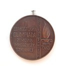 Bronzová medaile z 1. zimní olympiády školní mládeže v Białystoku 1973