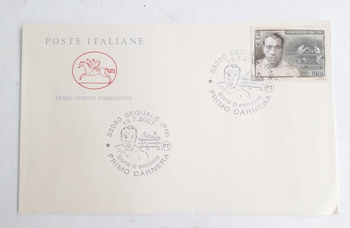 Primo Carnera boxerská obálka FDC (Itálie)