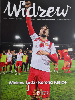 Widzew Lodz - Korona Kielce, PKO BP Ekstraklasa (1.4.2024) oficiální program zápasu
