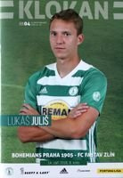 Bohemians Praha 1905 - FC Zastav Zlín Fortuna liga (14.09.2018) oficiální program