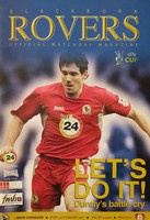 Program zápasu Blackburn Rovers - Bayer Leverkusen (1/16 Finále Poháru UEFA, 22.02.2007)