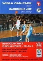 Wisla Can-Pack Krakov - Gambrinus JME Brno FIBA Euroliga ženy (06.01.2005) oficiální program