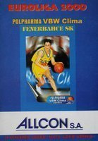 Polpharma VBW Clima Gdynia - Fenerbahce SK Euroliga basketbal oficiální program (2000)