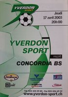 Yverdon-Sport - Concordia Basel Challenge League (17.04.2003)