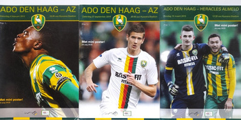 ADO Den Haag - AZ Alkmaar, Heracles sada 3 oficiálních programů Eredivisie (2012-2015)