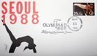 Obálka s FDC razítkem Letních olympijských her Soul 1988 (USA)