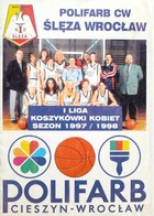 Sleza Wroclaw I basketbalová liga žen 1997-1998 Oficiální průvodce