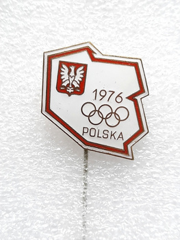 Odznak polského olympijského týmu 1976 (smalt)