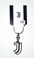 Přívěsek na klíče s lakovaným emblémem Juventus FC (oficiální licencovaný produkt)