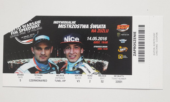 Speedway Grand Prix (Wroclaw, 30.04.2005) VIP vstupenka