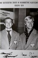 Ryszard Oborski a Grzegorz Sledziewski (kanoistika) - Zlatí medailisté z mistrovství světa v Mexiku 1974 pohlednice