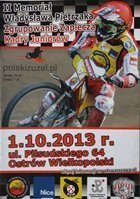 II. memoriál Władysława Pietrzaka Trénink mládeže Národní skupina speedway oficiální program (01.10.2013)