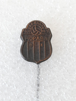 Odznak FK Morava Velika Plana 1928-1978 (Srbsko, bronz, signováno)