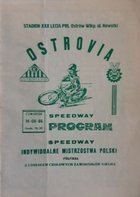 Oficiální program semifinále mistrovství Polska jednotlivců ve speedwayi (14.08.1986)